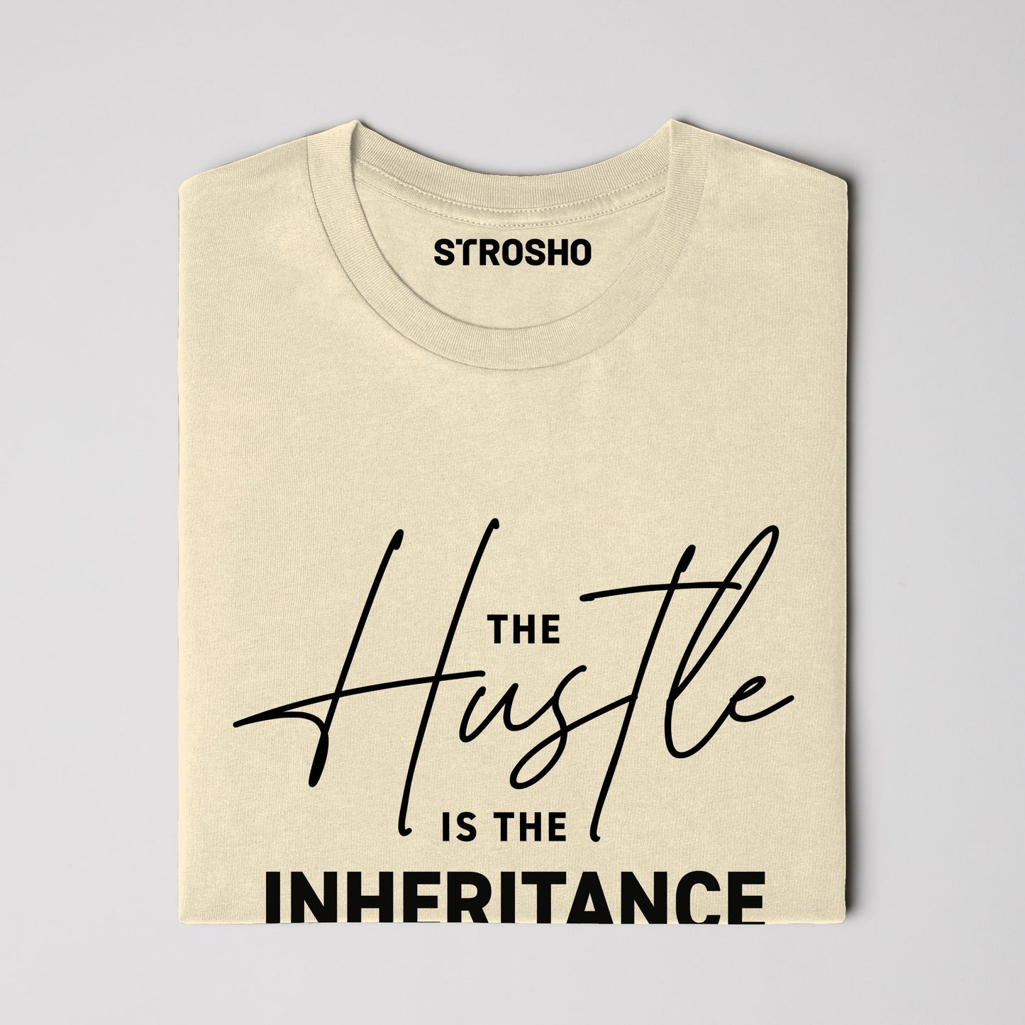 HUSTLE Soft Tee - Soft Cream