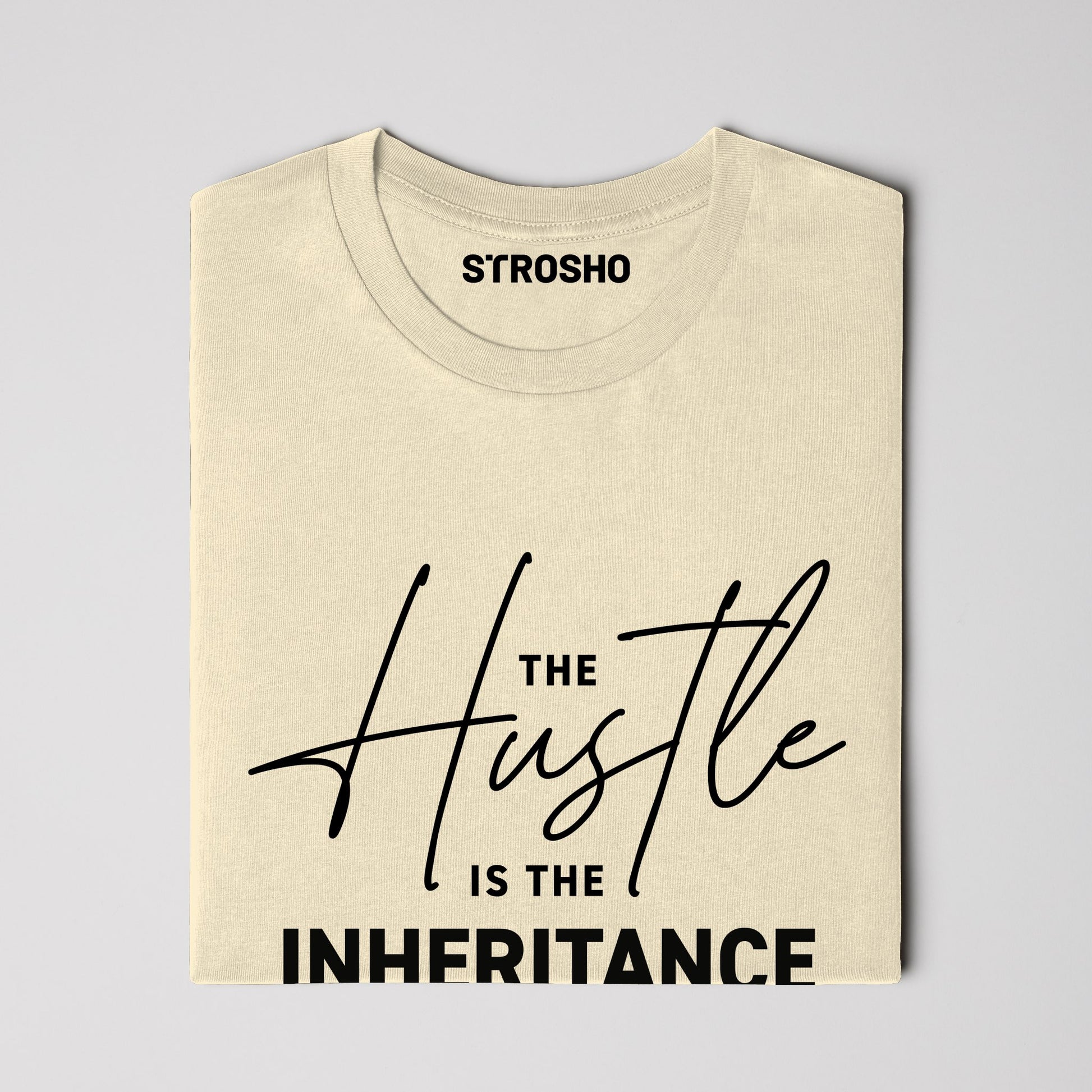 HUSTLE Soft Tee - Soft Cream