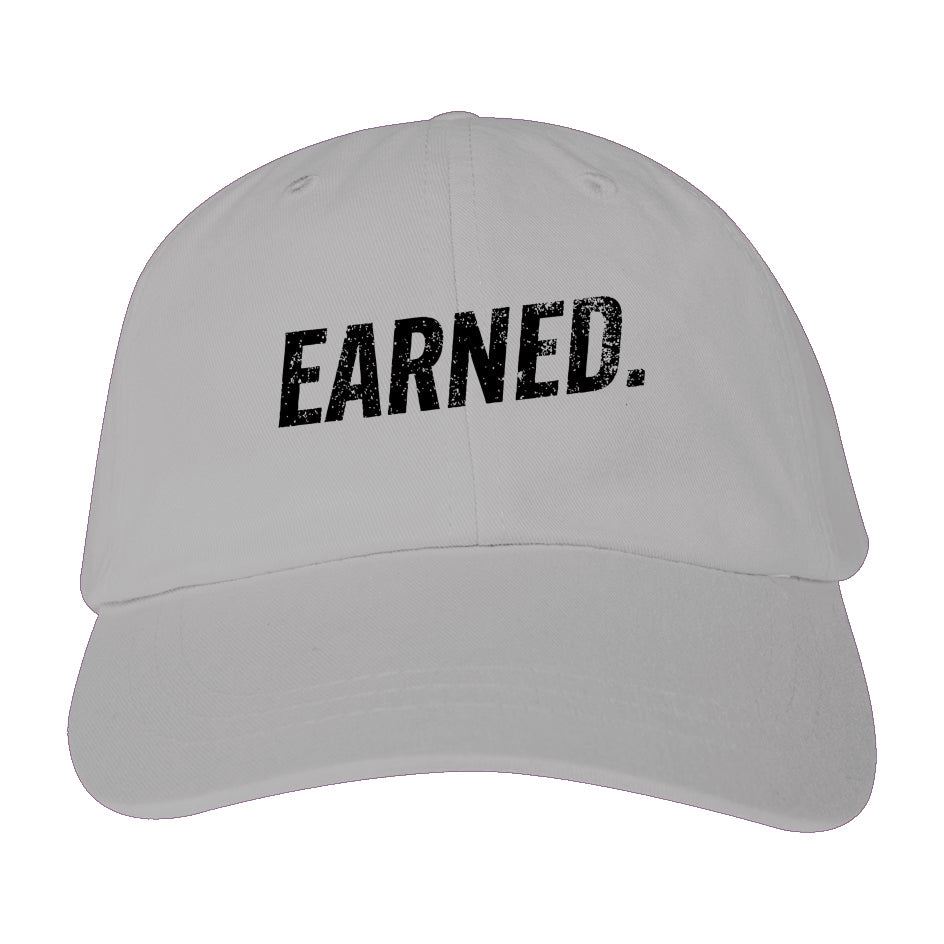 EARNED. Distressed Cap β White