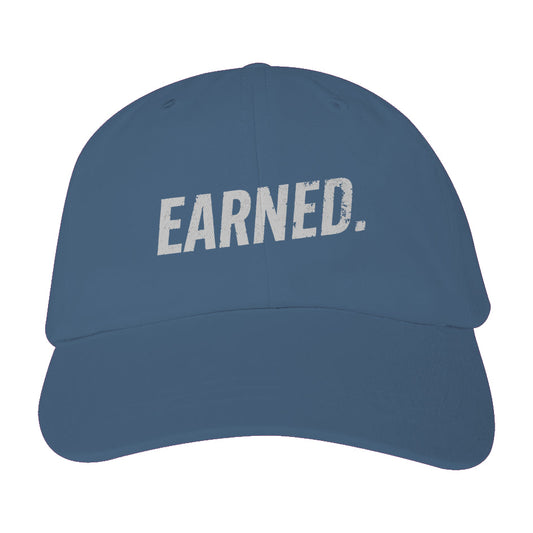 EARNED. Distressed Cap - Royal Blue