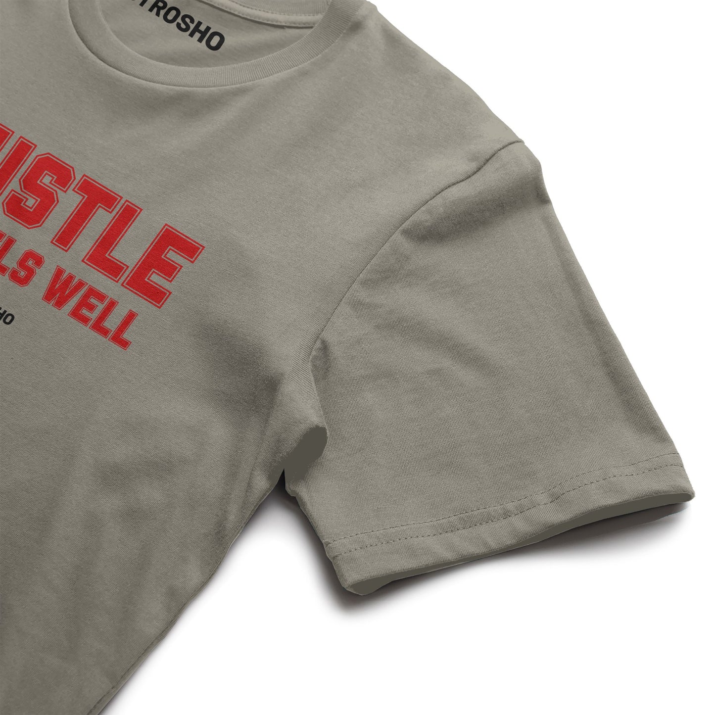 HUSTLE TRAVELS Midweight Tee – Sandstone