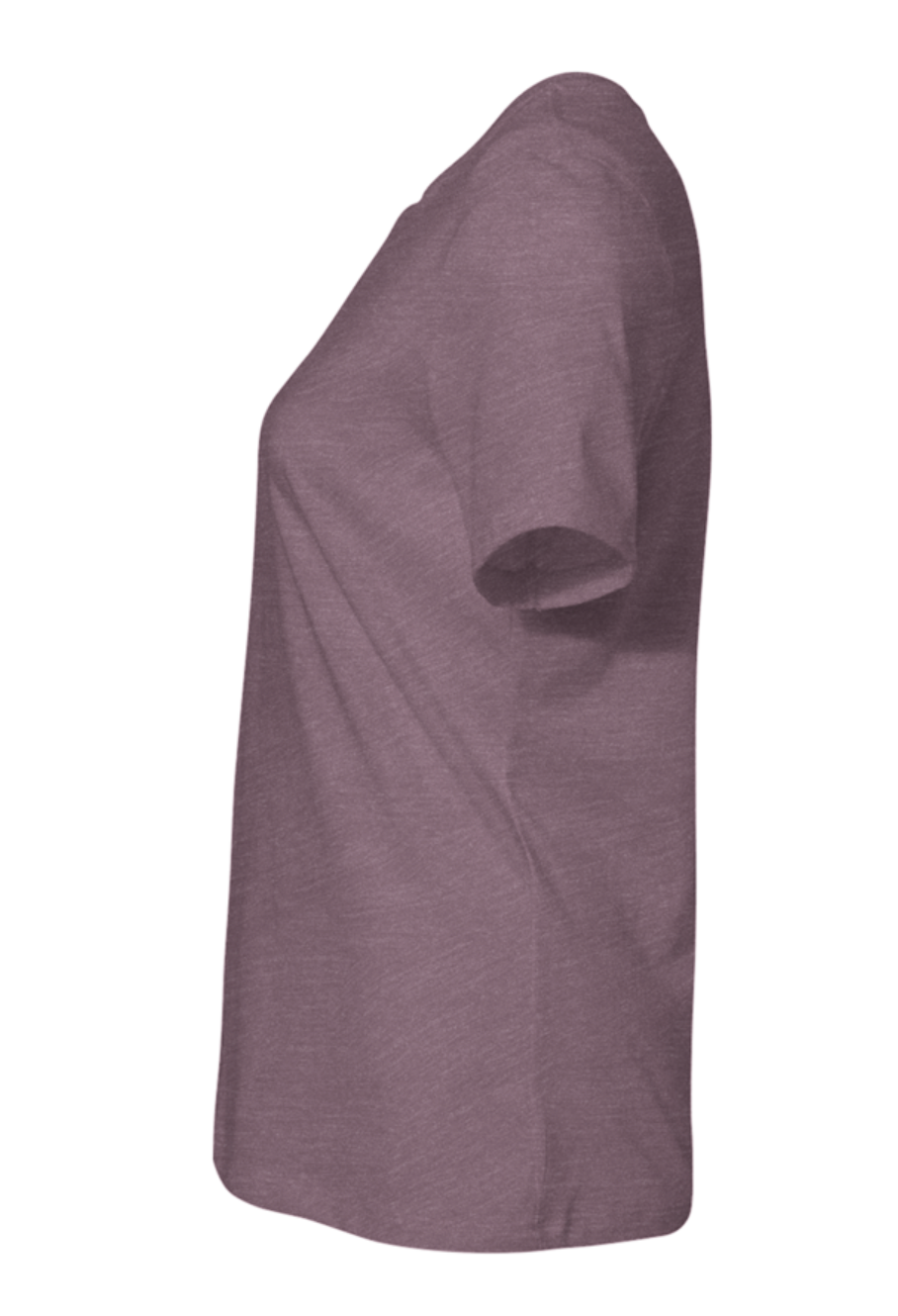 HUSTLE Women’s Fitted Soft Tee - Heather Mauve