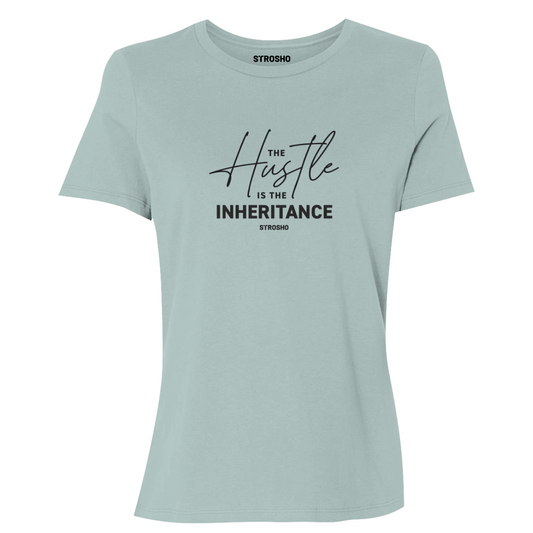 HUSTLE Women’s Fitted Soft Tee - Dusty Blue