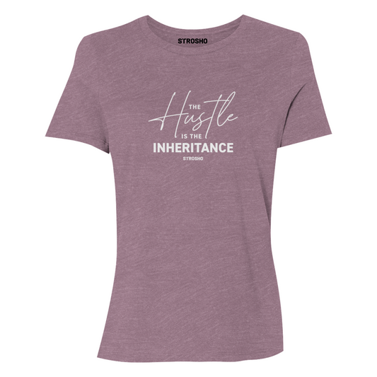 HUSTLE Women’s Fitted Soft Tee - Heather Mauve