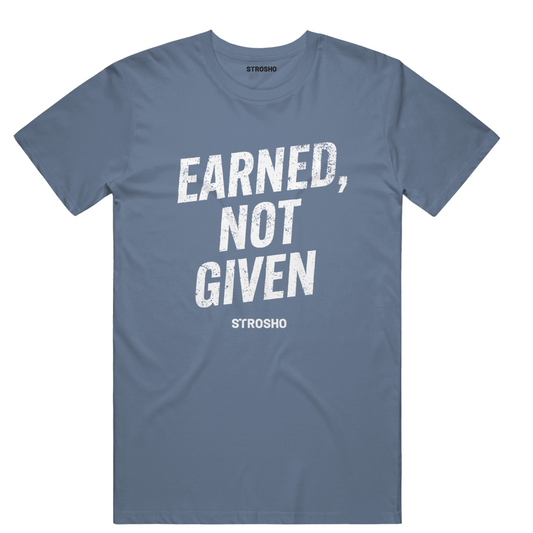 EARNED Midweight Tee - Blue Jean