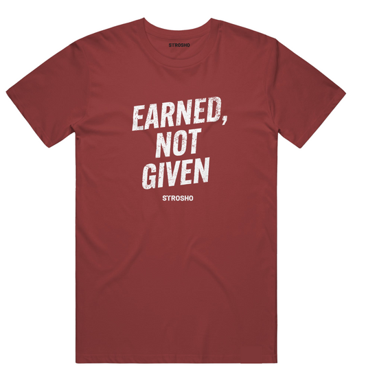 EARNED Soft Tee - Cardinal