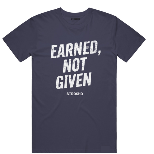EARNED Midweight Tee - Navy