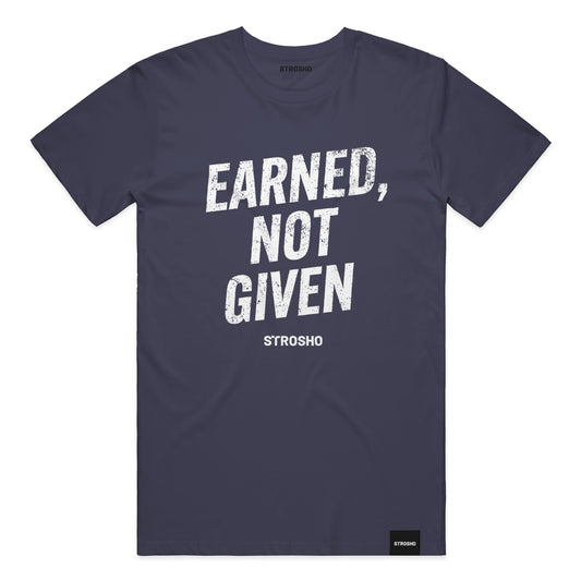 Earned, Not Given Tee (True Navy)