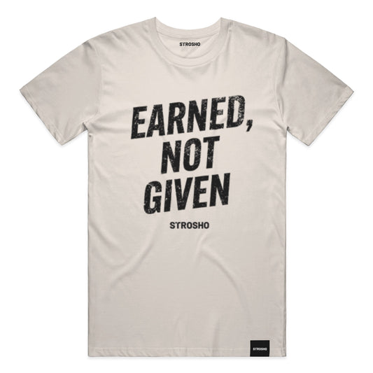 Earned, Not Given Tee (Ivory)