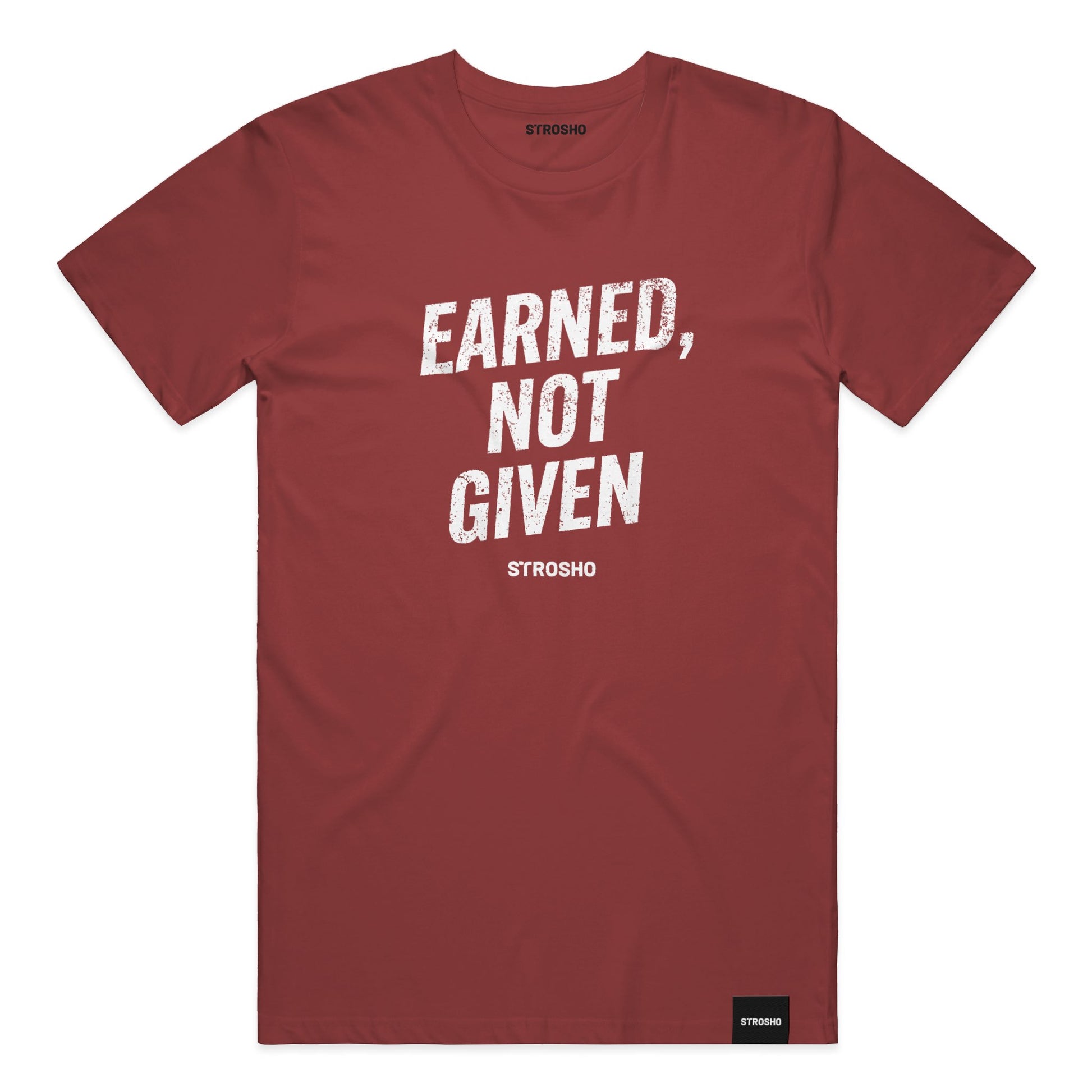 Earned, Not Given Tee (Cardinal)