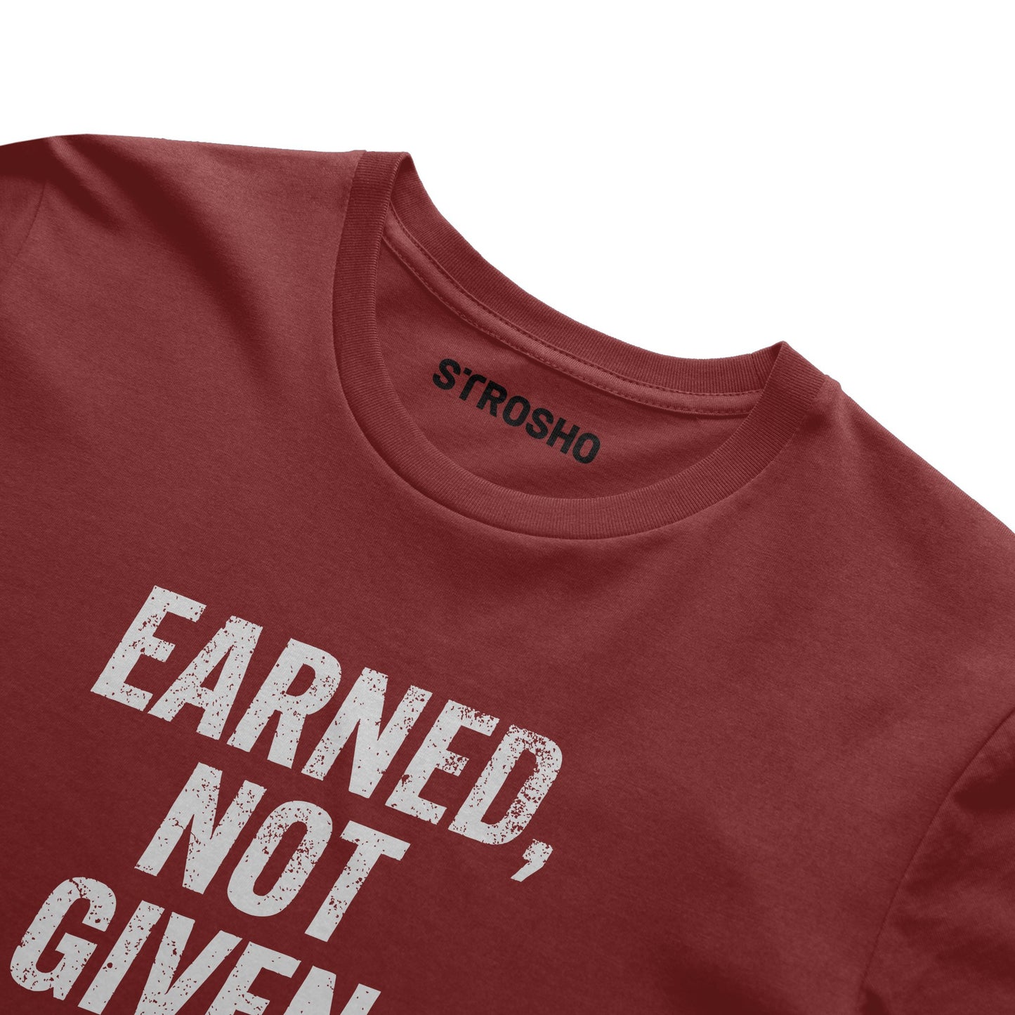 Earned, Not Given Tee (Cardinal)