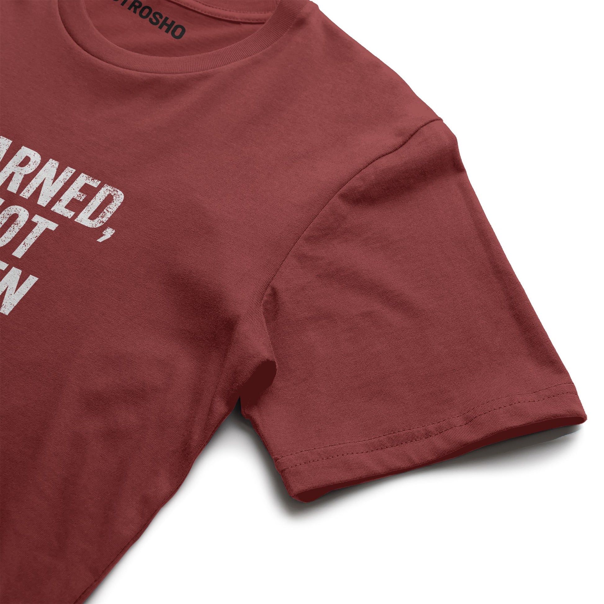Earned, Not Given Tee (Cardinal)
