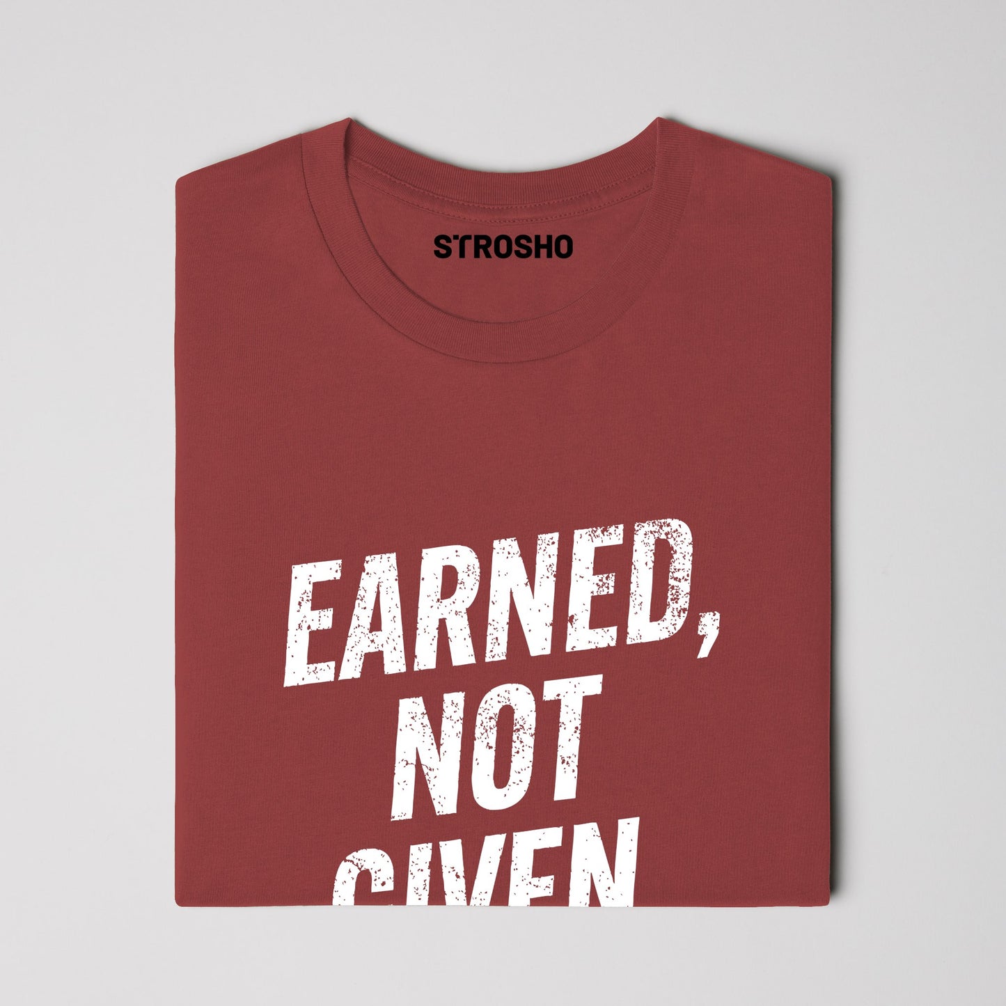 Earned, Not Given Tee (Cardinal)