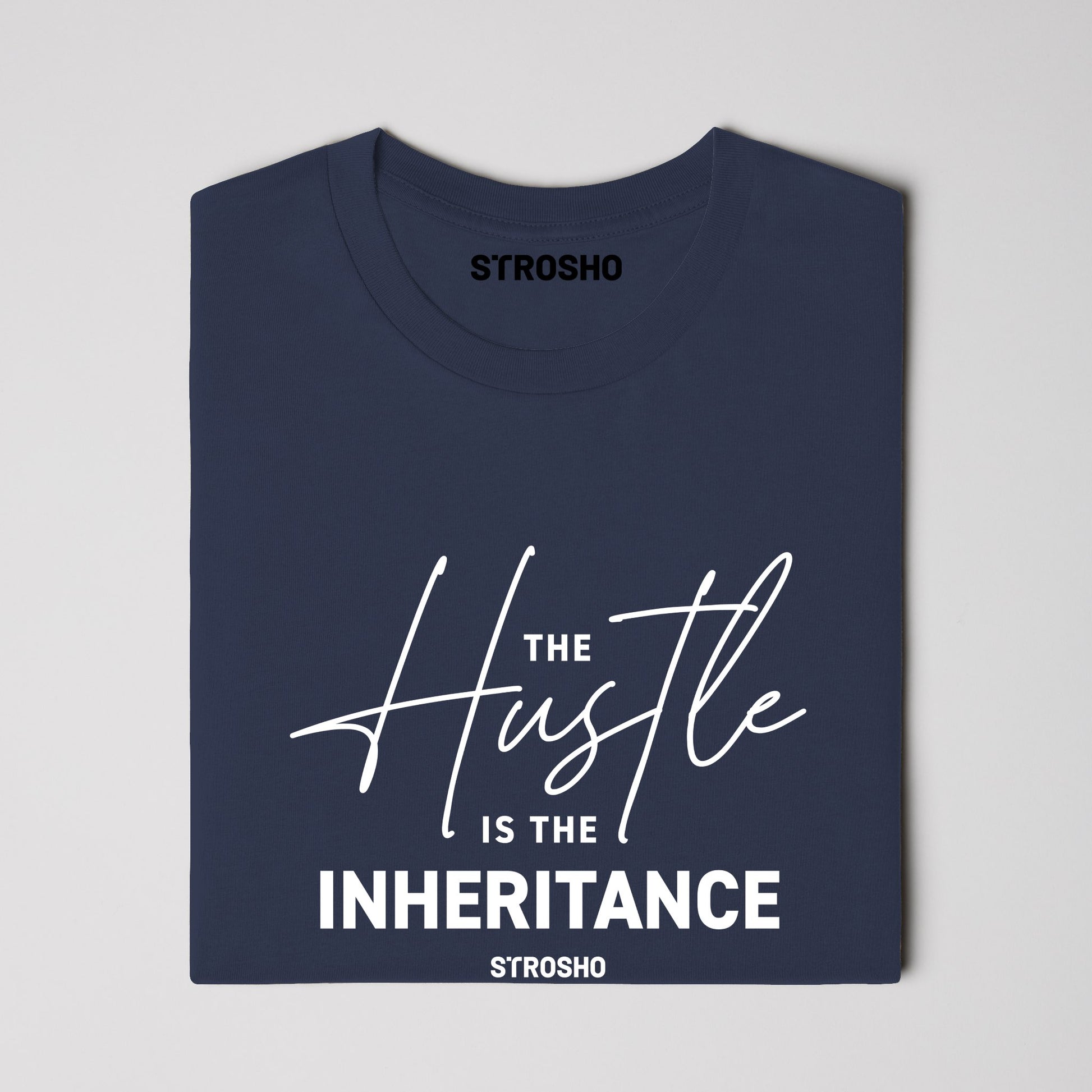 The Hustle Is The Inheritance Tee (Navy)