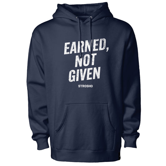 Earned, Not Given Hoodie (Navy)