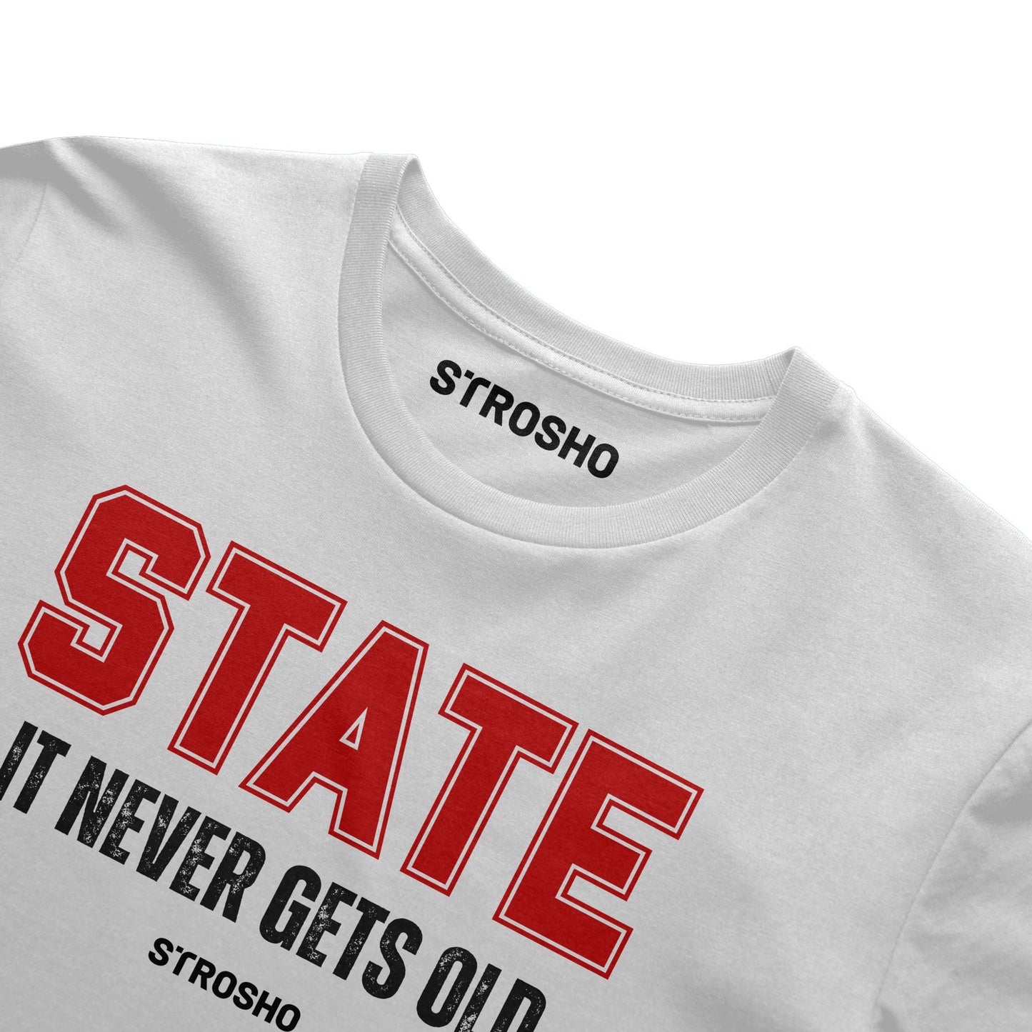 HUSTLE TRAVELS WELL Midweight Tee – White