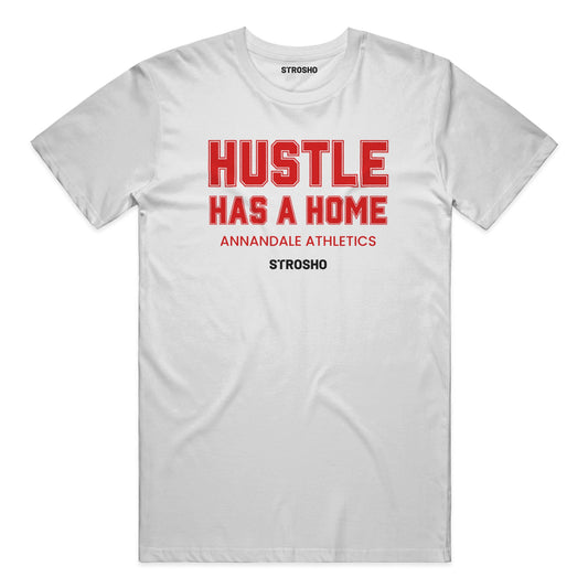 HUSTLE HOME Soft Tee - Heather Gray