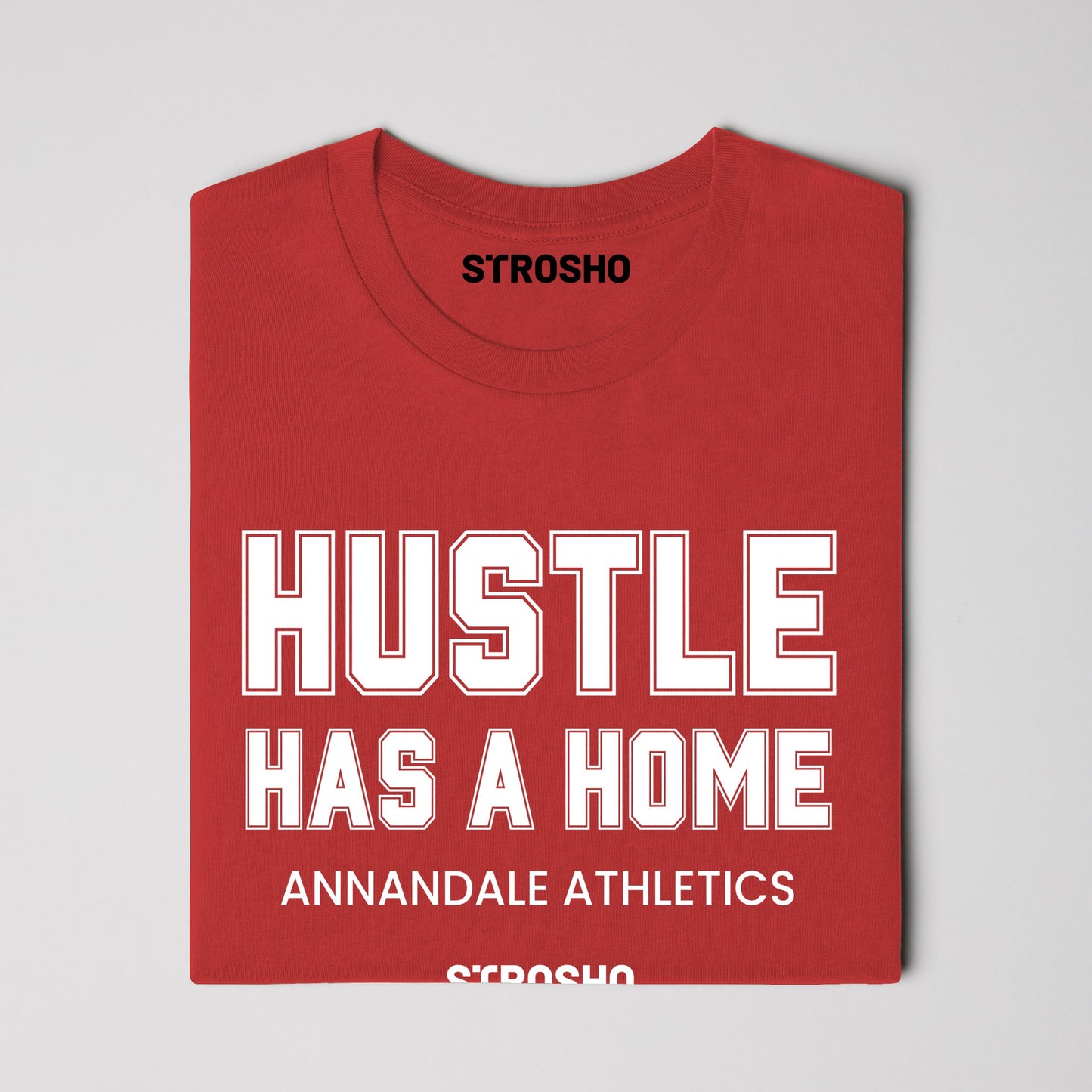 HUSTLE HOME Soft Tee - Red