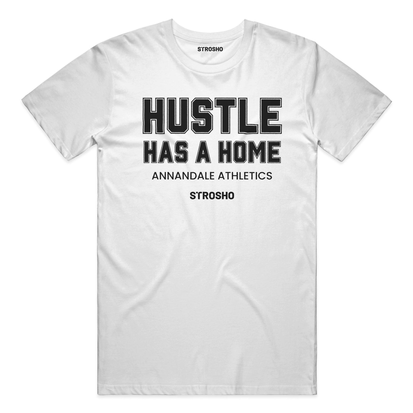 HUSTLE HOME Midweight Tee - White