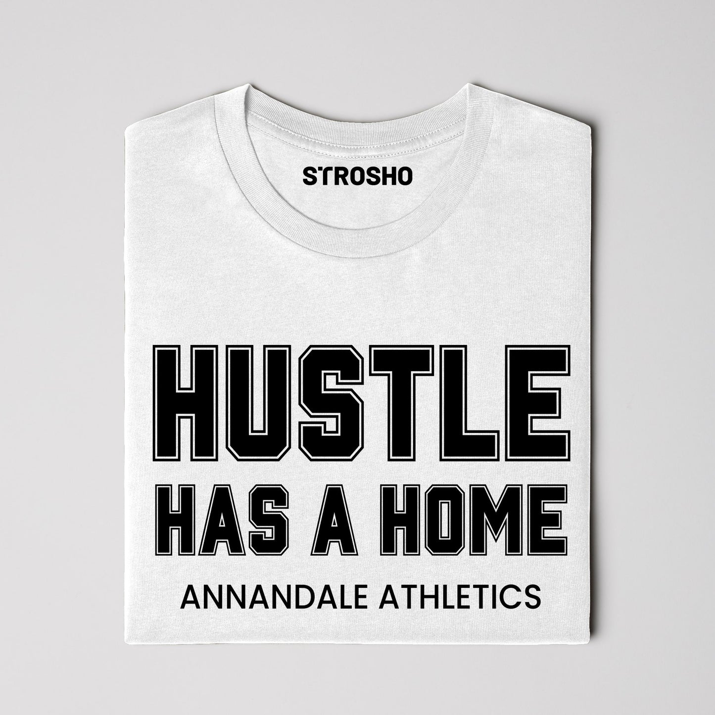 HUSTLE HOME Midweight Tee - White
