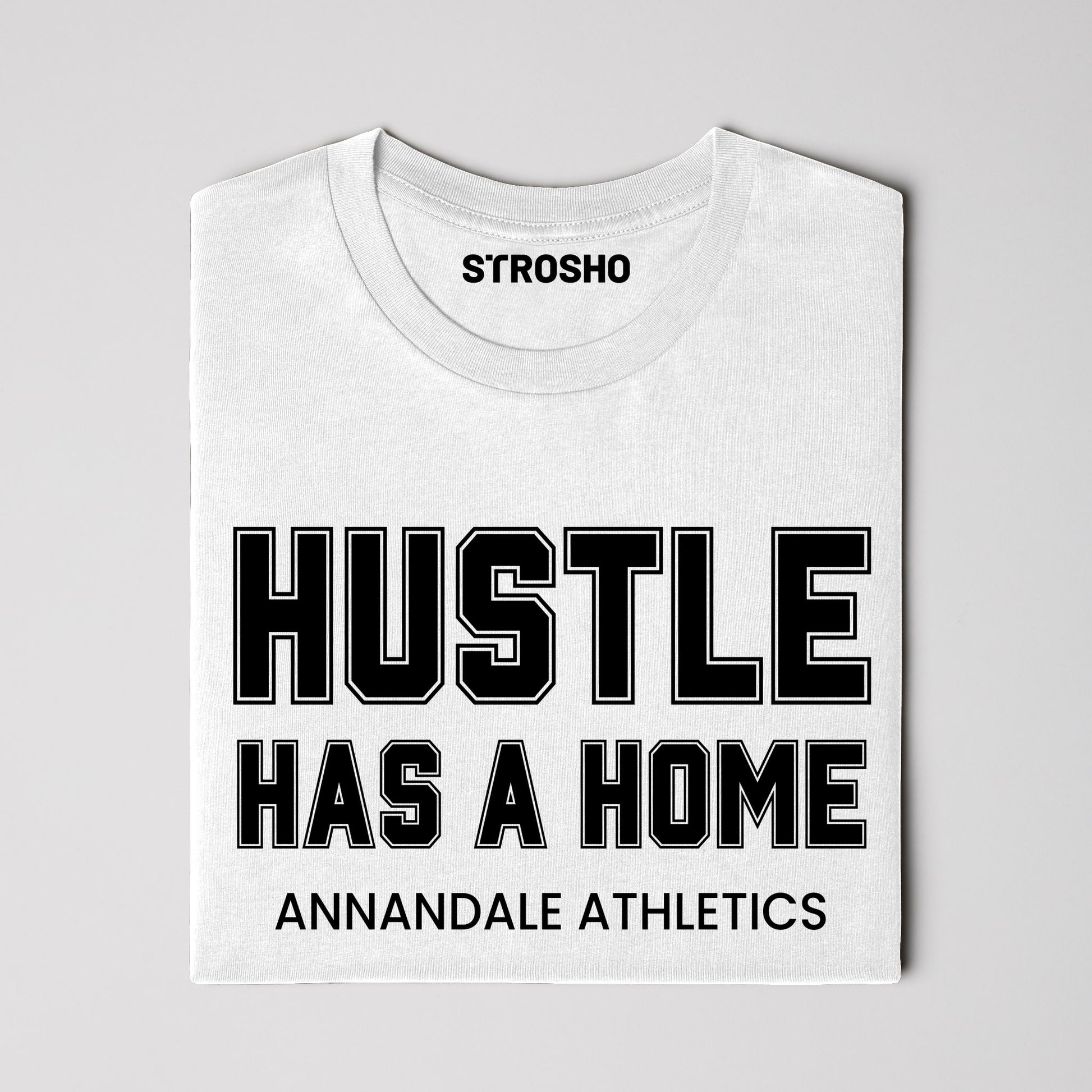 HUSTLE HOME Midweight Tee - White