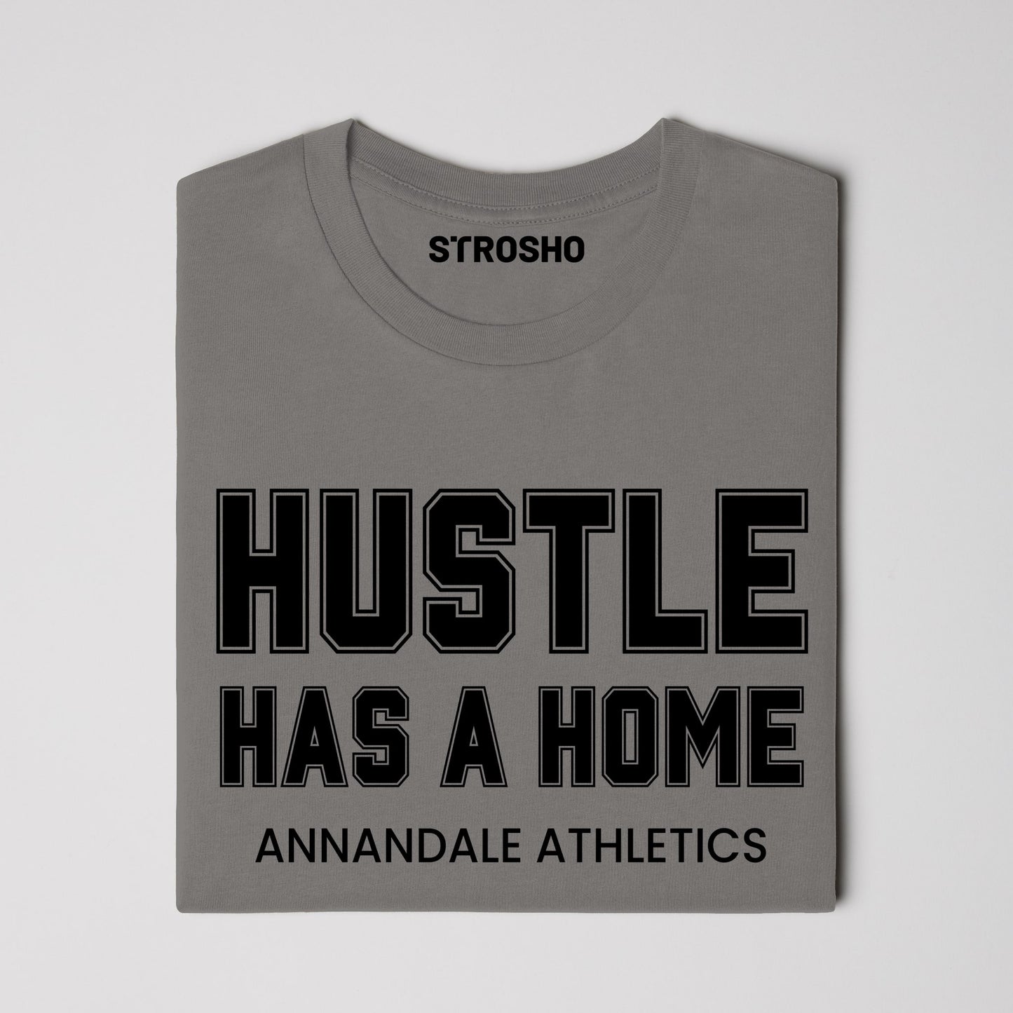 HUSTLE HOME Midweight Tee - Pepper