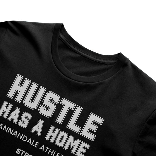 HUSTLE HOME Midweight Tee - Black