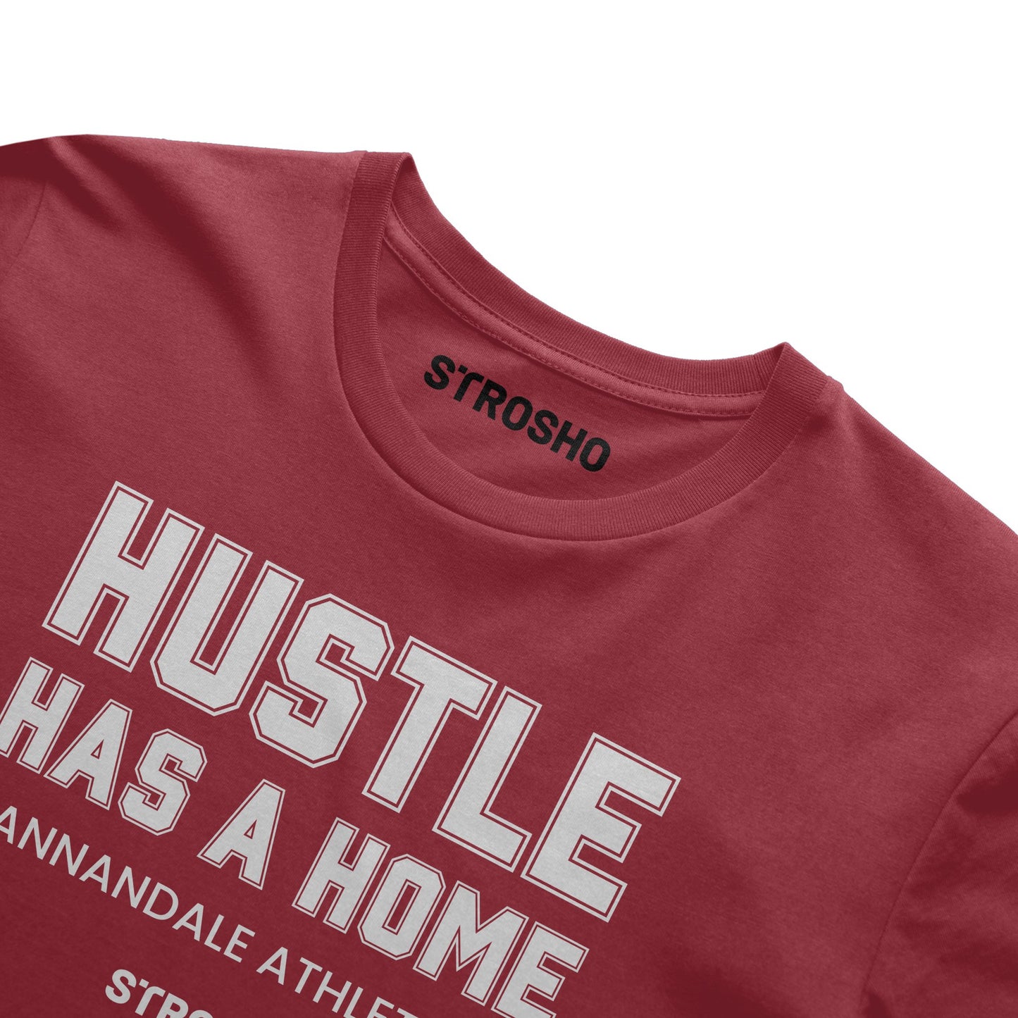 HUSTLE HOME Midweight Tee - Red