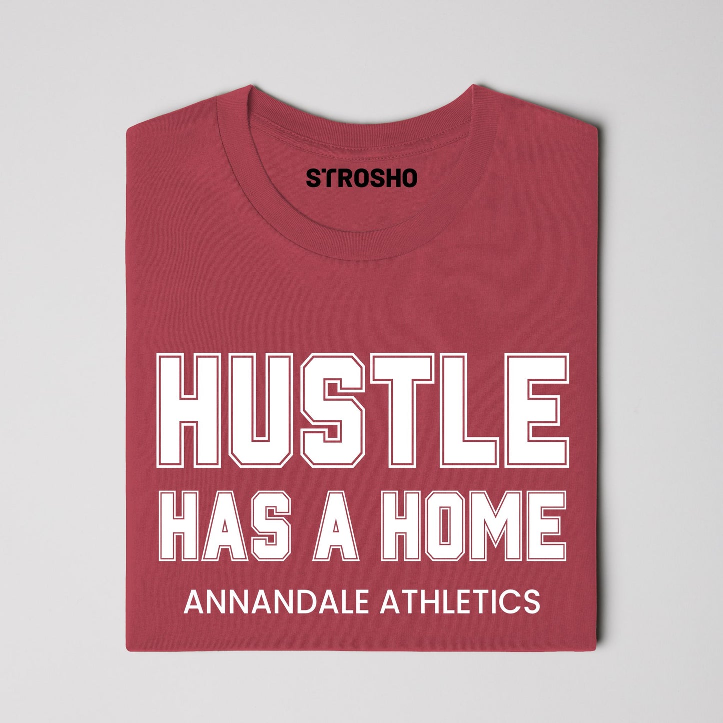 HUSTLE HOME Midweight Tee - Red