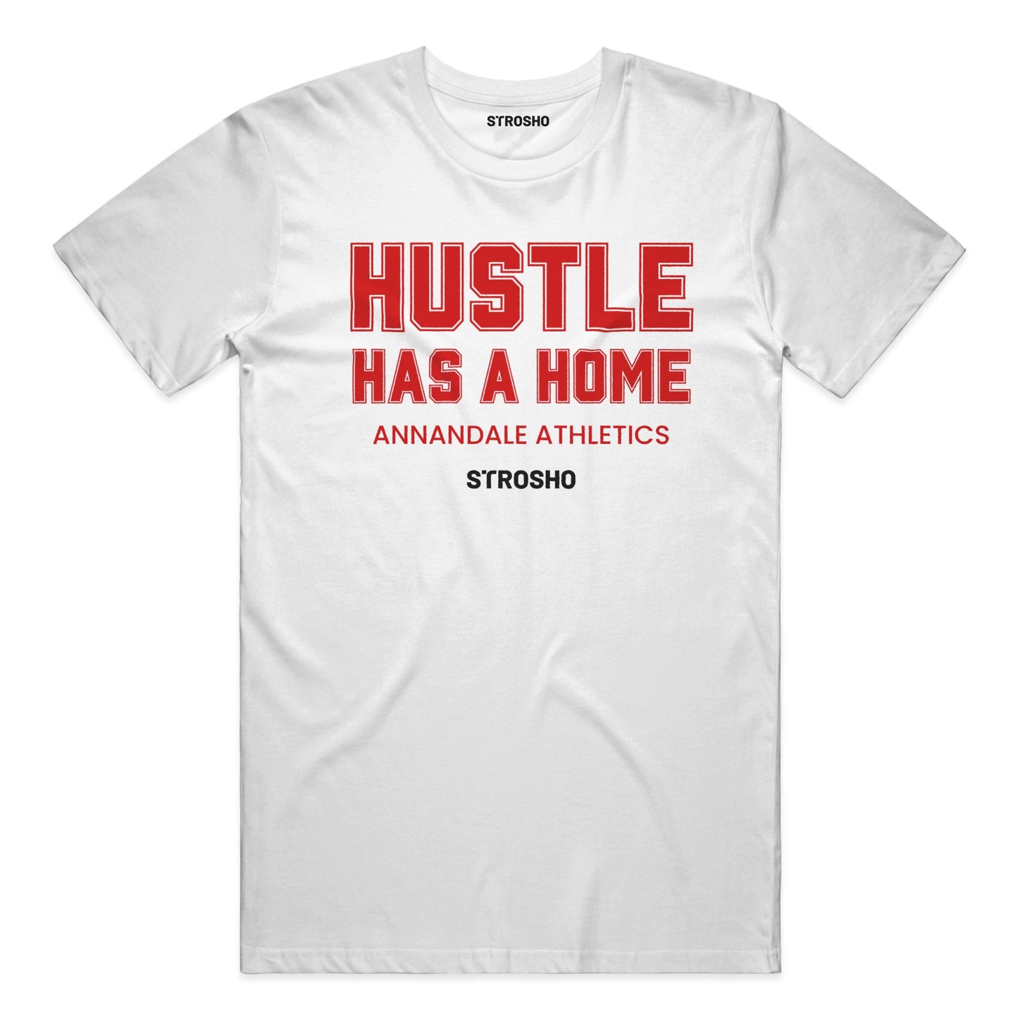 HUSTLE HOME Midweight Tee - White