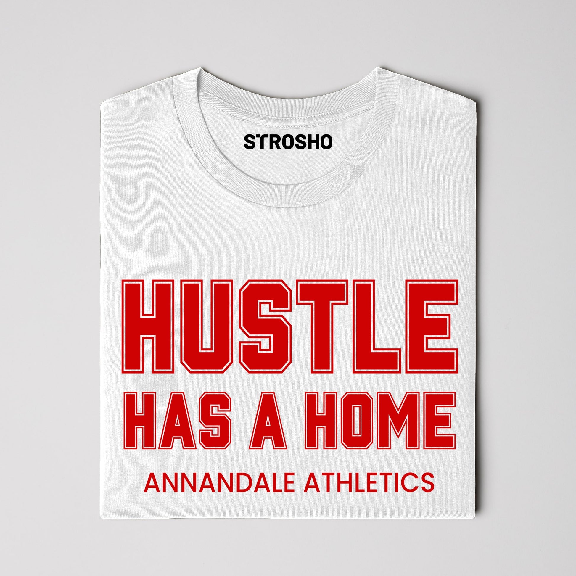 HUSTLE HOME Midweight Tee - White