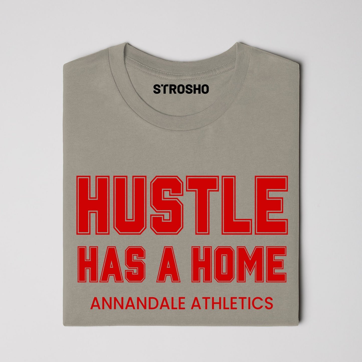 HUSTLE HOME Midweight Tee - Sandstone