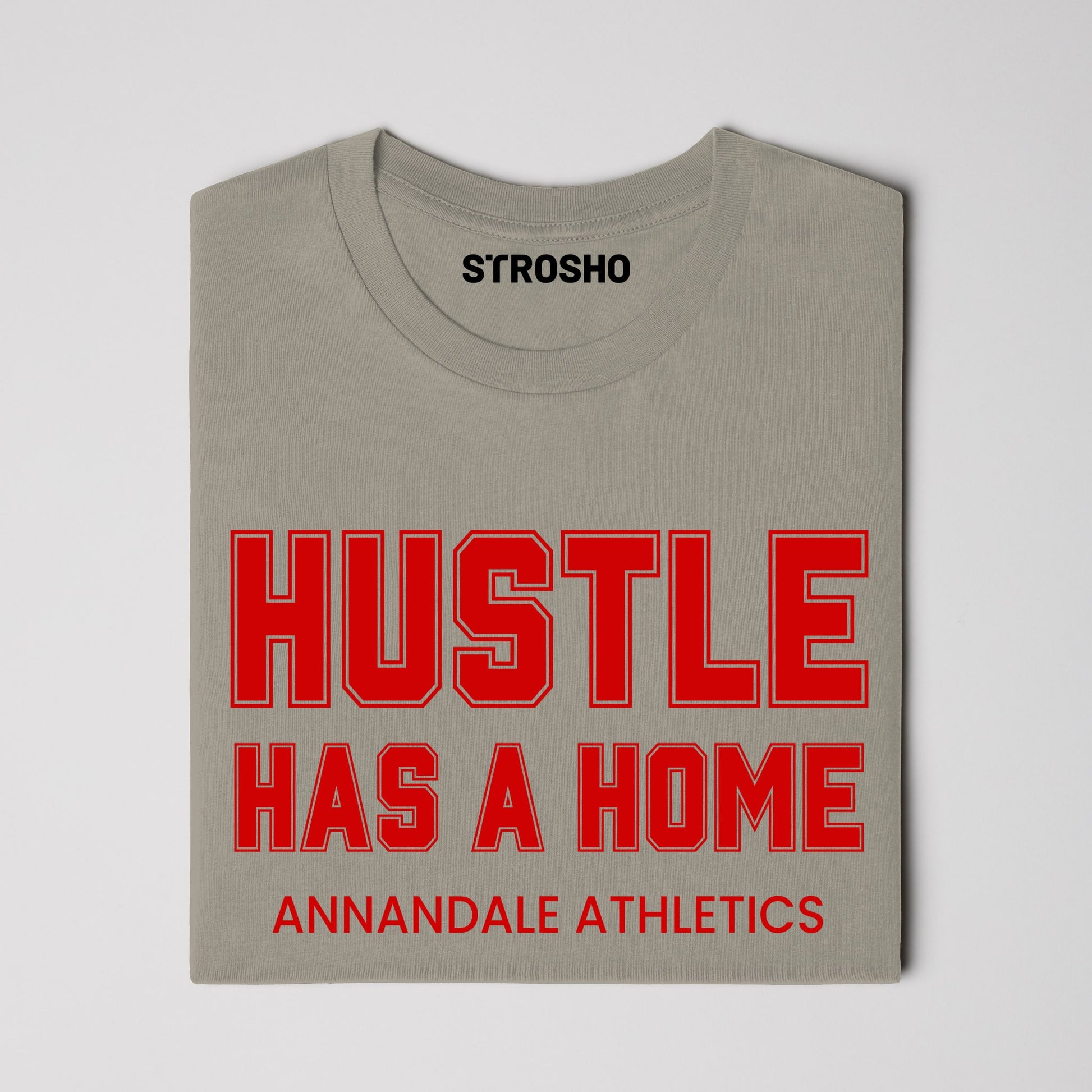 HUSTLE HOME Midweight Tee - Sandstone