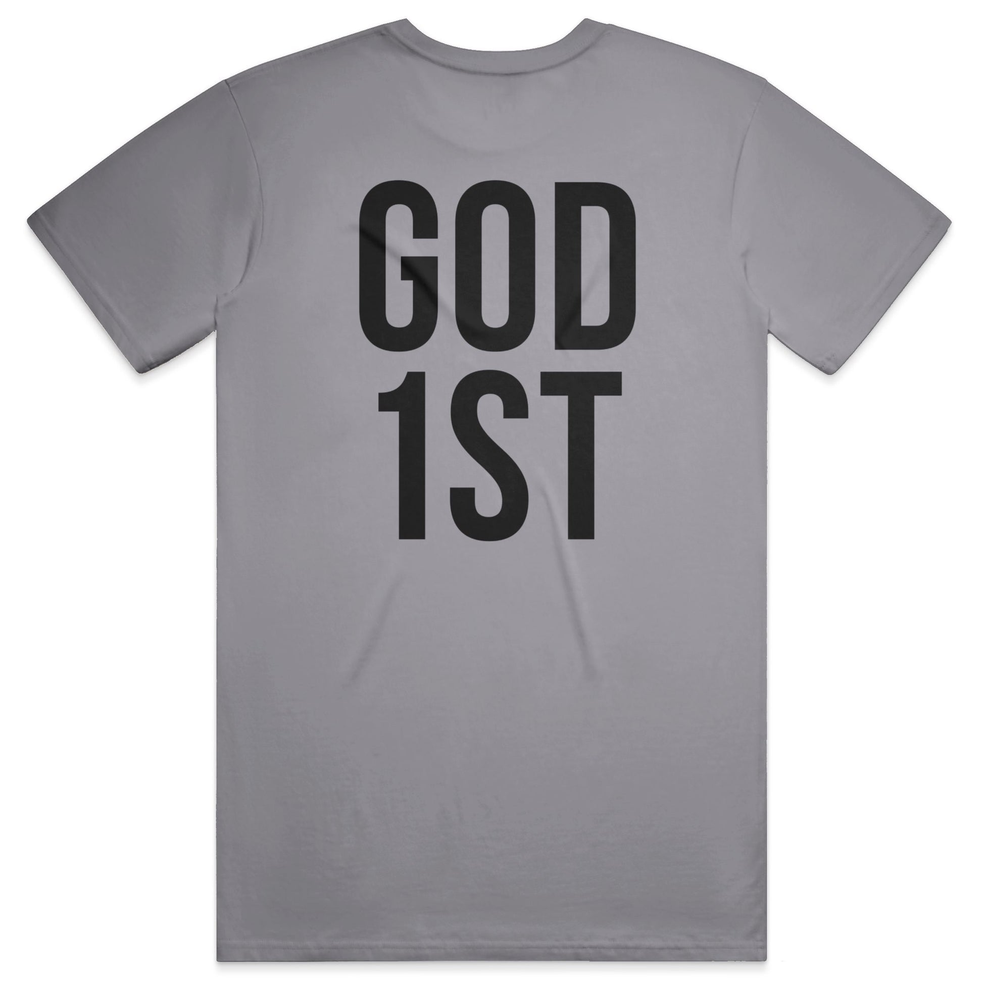 GOD 1ST Midweight Tee – Granite