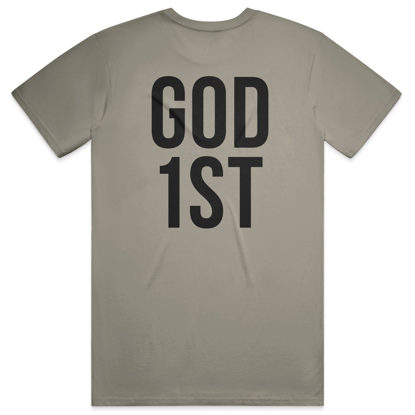 GOD 1ST Midweight Tee – Sandstone