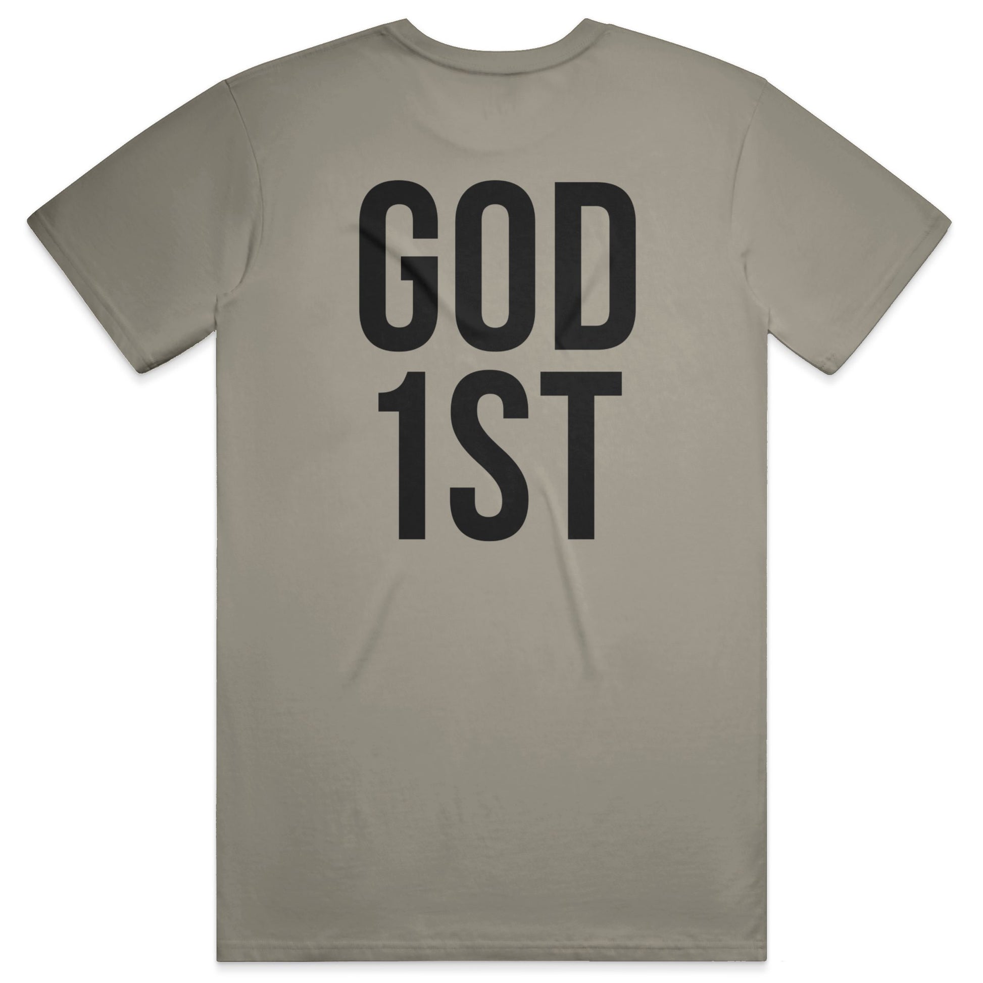GOD 1ST Midweight Tee – Sandstone