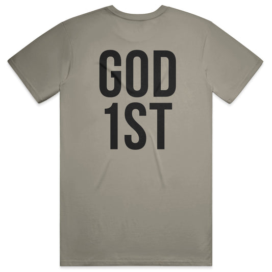 GOD 1ST Midweight Tee – Sandstone