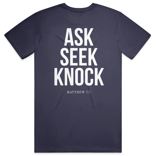 ASK Midweight Tee – Navy