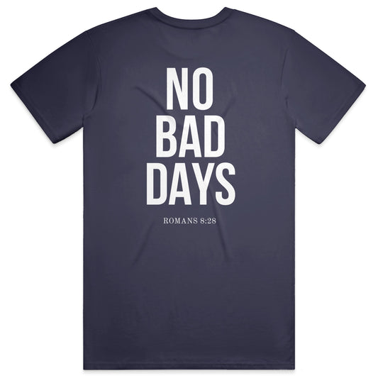 NO BAD DAYS Midweight Tee - Navy
