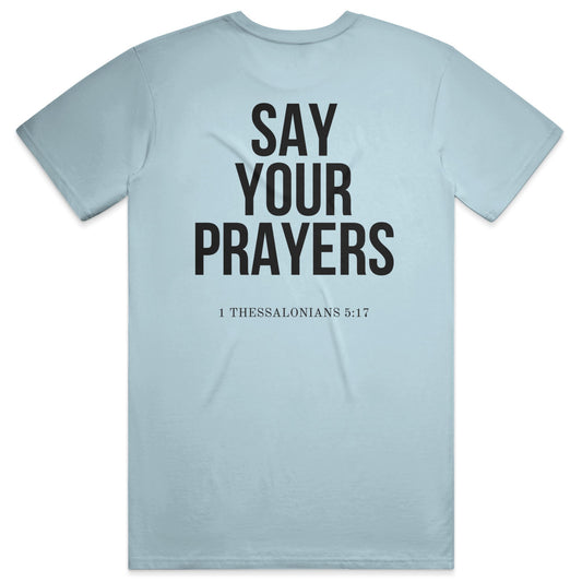 PRAYERS Midweight Tee - Chambray