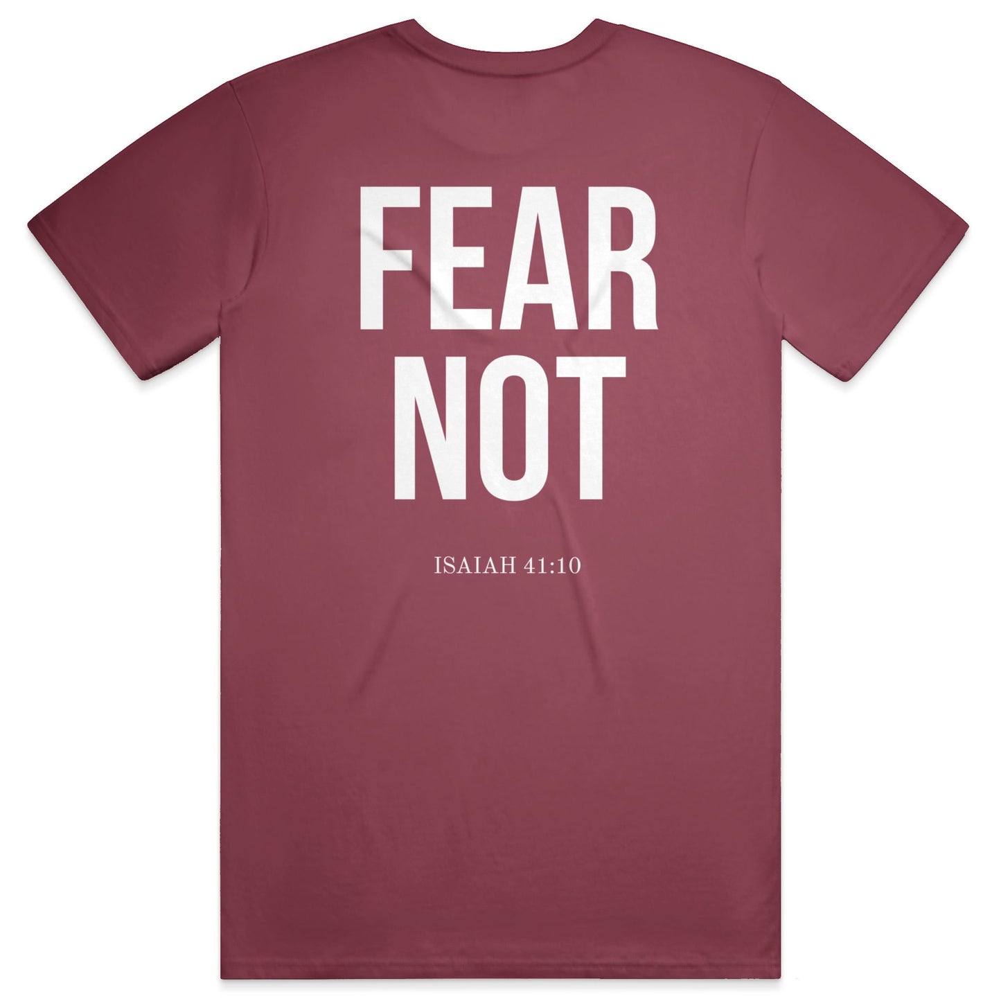 FEAR NOT Midweight Tee - Chili