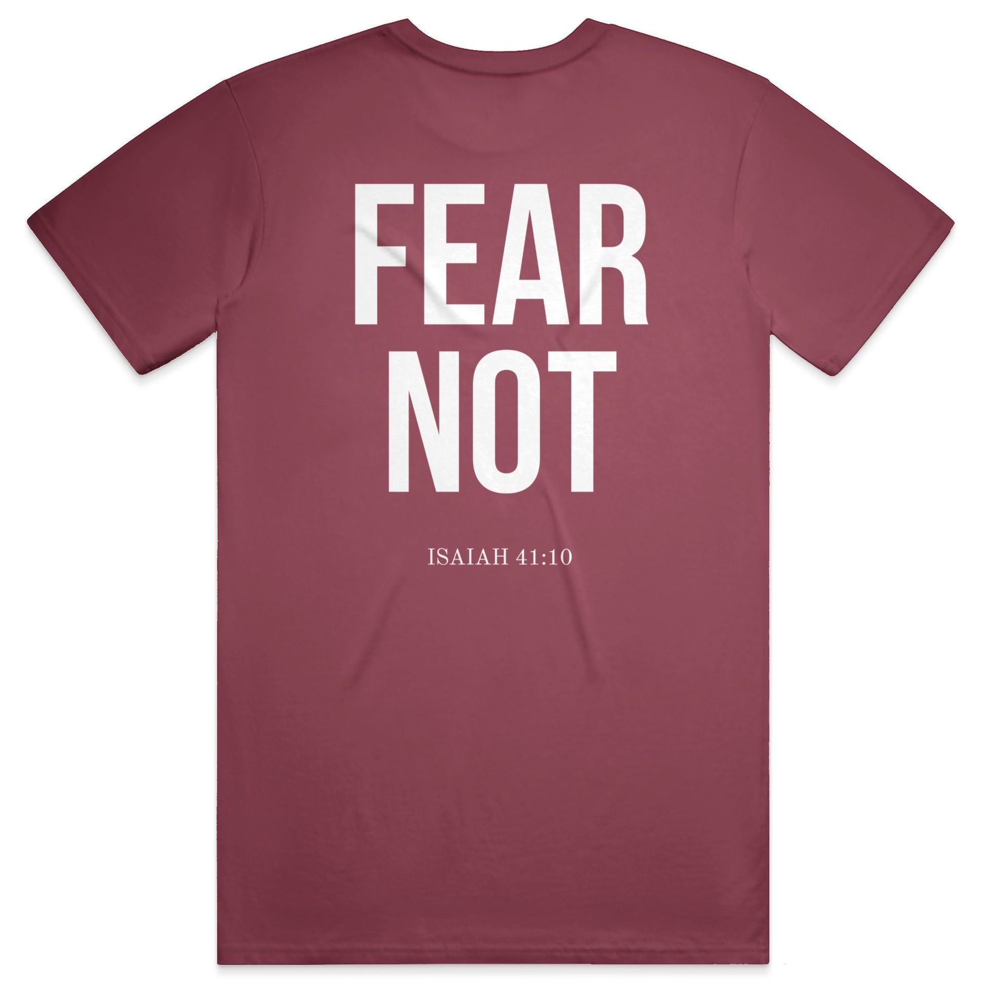 FEAR NOT Midweight Tee - Chili