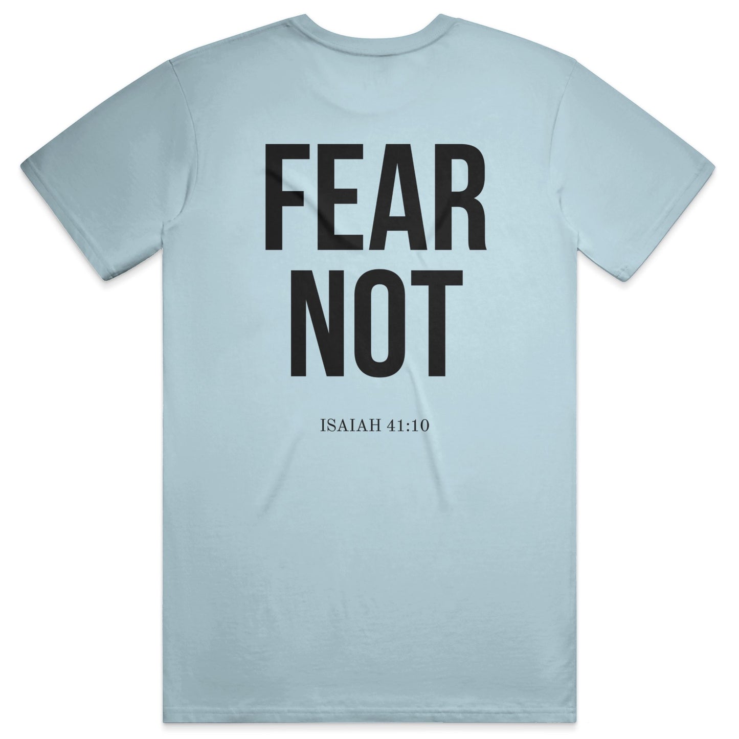 FEAR NOT Midweight Tee - Chambray