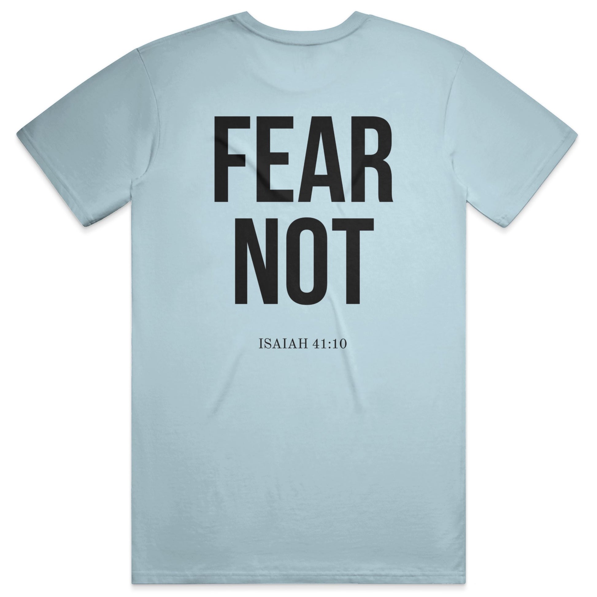 FEAR NOT Midweight Tee - Chambray