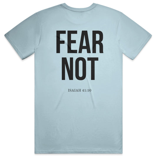 FEAR NOT Midweight Tee - Chambray