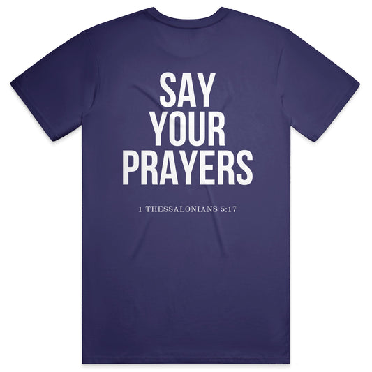 PRAYERS Soft Tee - Team Navy