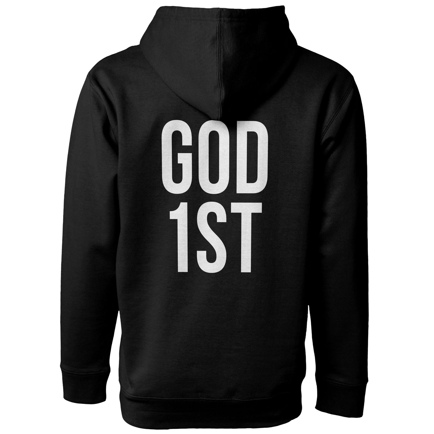 GOD 1ST Premium Hoodie - Black