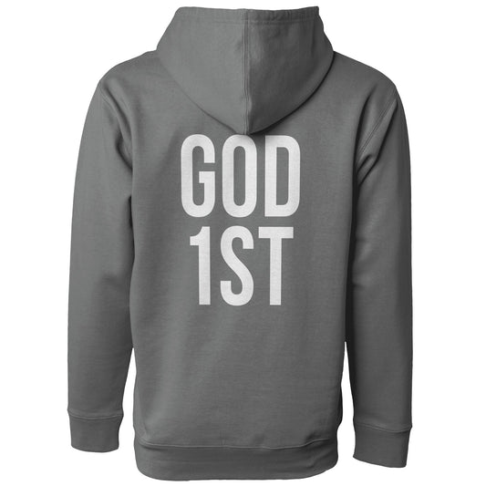 GOD 1ST Premium Hoodie - Charcoal
