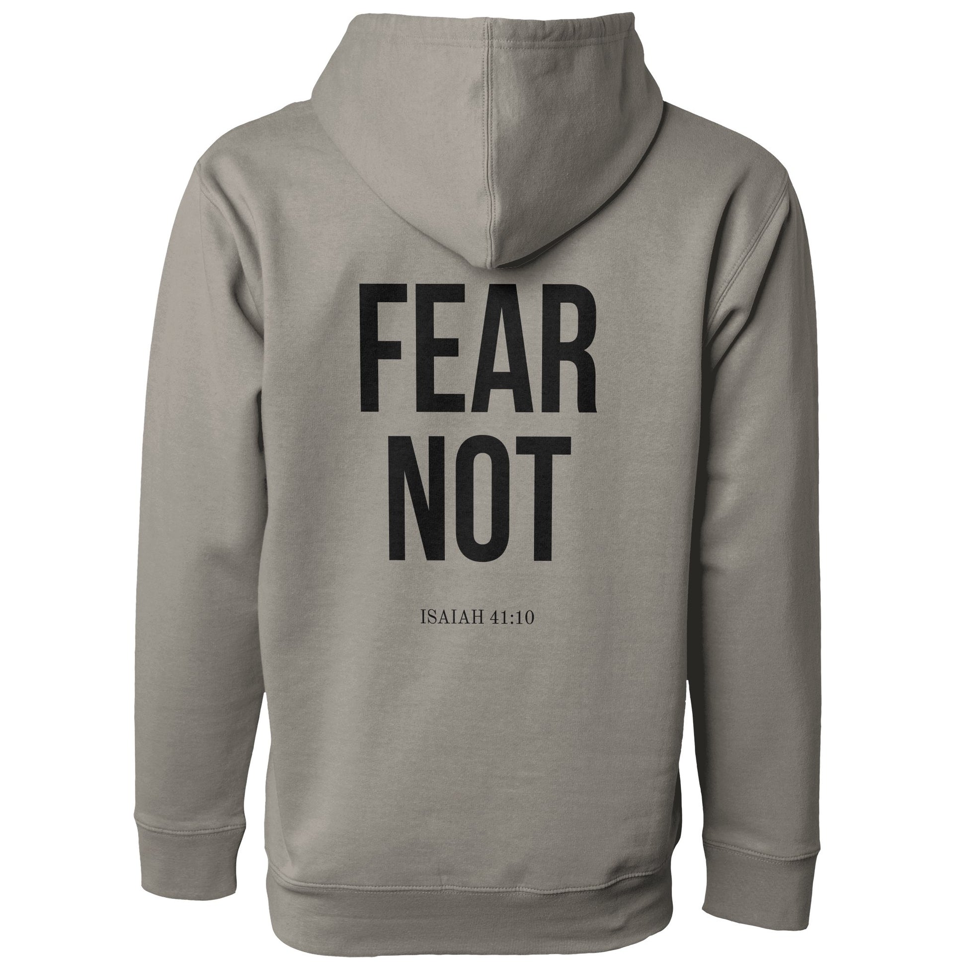 FEAR NOT Premium Hoodie - Cement