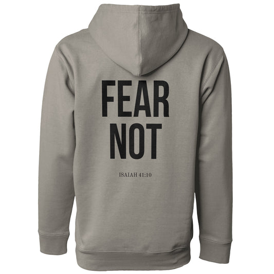 FEAR NOT Premium Hoodie - Cement